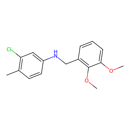 N-(3-Chloro-P-tolyl)-2,3-dimethoxybenzylamine structure