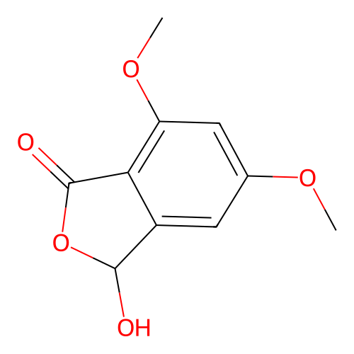 1(3H)-Isobenzofuranone, 3-hydroxy-5,7-dimethoxy- structure