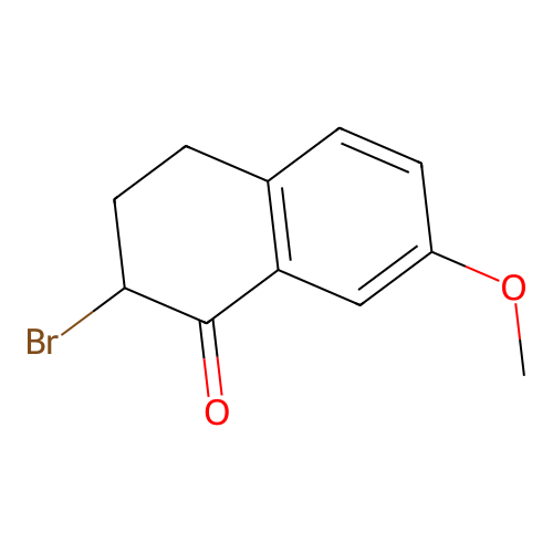 2-Bromo-3,4-dihydro-7-methoxy-1(2H)-naphthalenone structure