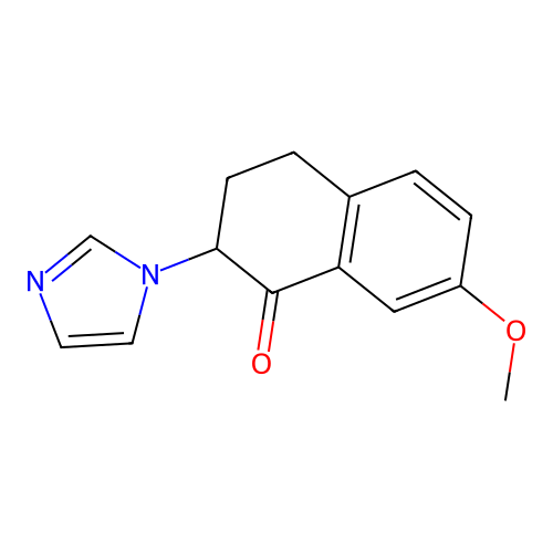 2-imidazol-1-yl-7-methoxy-3,4-dihydro-2H-naphthalen-1-one structure