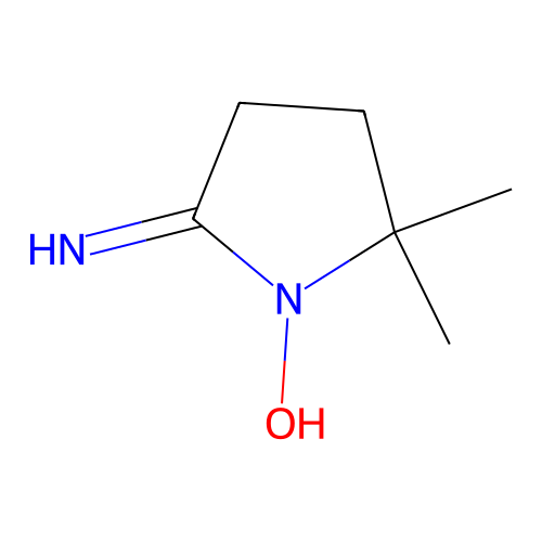 (5e)-5-Imino-2,2-dimethylpyrrolidin-1-ol structure