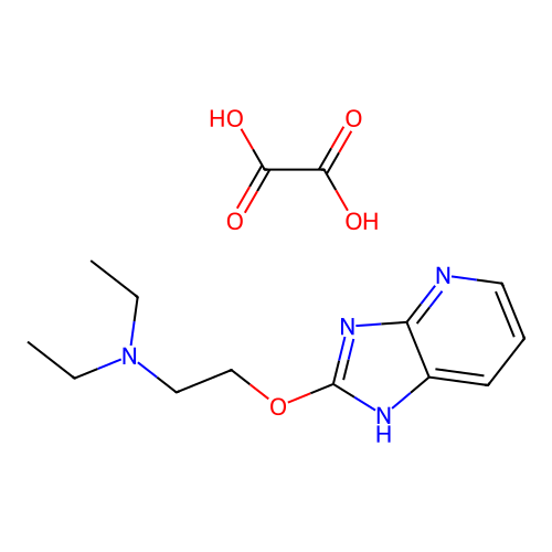 (2-beta-Diethylaminoethoxy)imidazo(4,5-b)pyridine oxalate structure