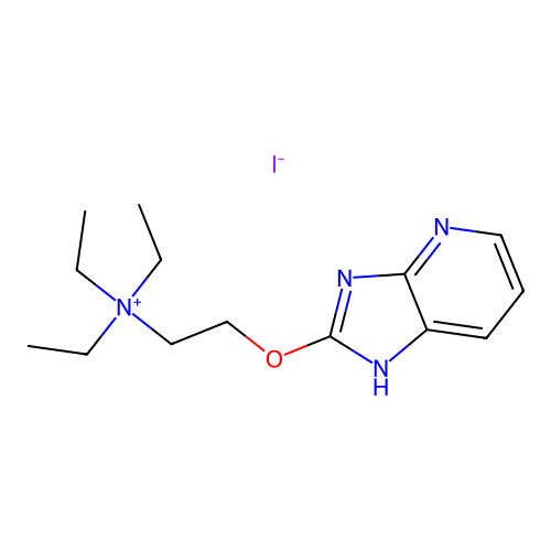 Ethanaminium, 2-(1H-imidazo(4,5-b)pyridin-2-yloxy)-N,N,N-triethyl-, iodide structure