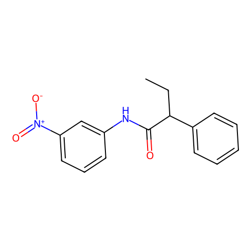 N-(3-nitrophenyl)-2-phenylbutanamide structure