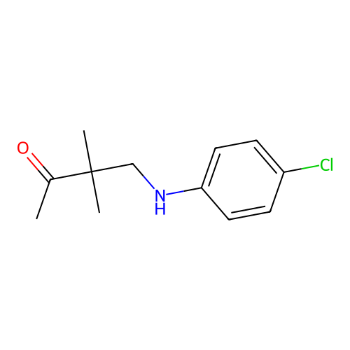 3,3-Dimethyl-4-(4-chlorophenylamino)-butan-2-one structure