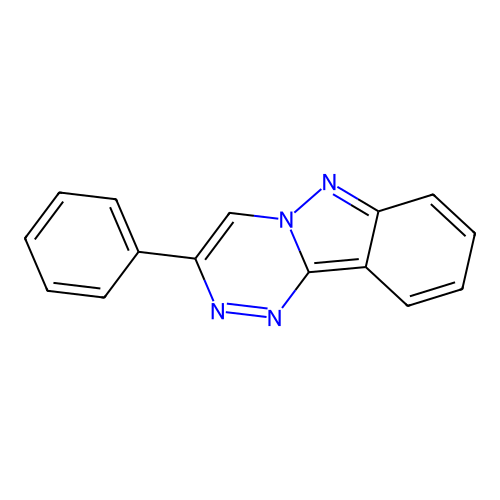 3-Phenyl(1,2,4)triazino(4,3-b)indazole structure
