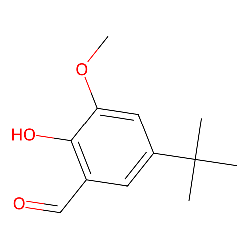 5-Tert-butyl-2-hydroxy-3-methoxybenzaldehyde structure