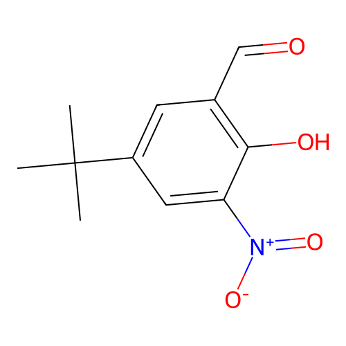 5-tert-Butyl-2-hydroxy-3-nitro-benzaldehyde structure