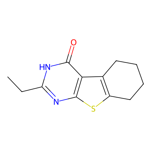 2-ethyl-5,6,7,8-tetrahydro[1]benzothieno[2,3-d]pyrimidin-4(3H)-one structure