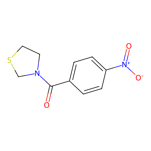(4-Nitrophenyl)(thiazolidin-3-yl)methanone structure