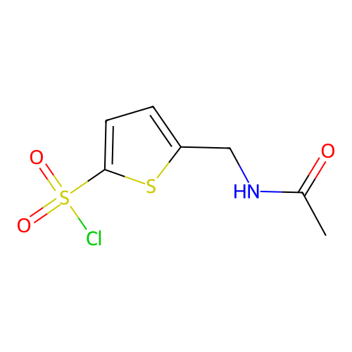 5-(acetamidomethyl)thiophene-2-sulfonyl Chloride structure
