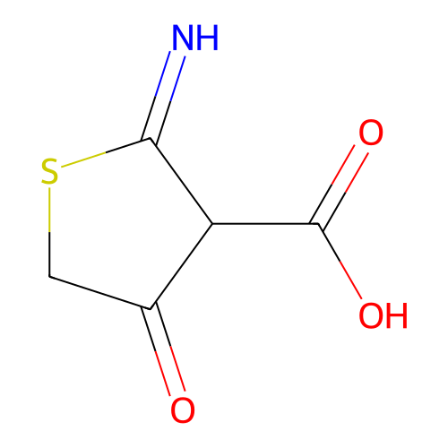 2-亚氨基-4-氧代硫杂环戊烷-3-甲酸 structure