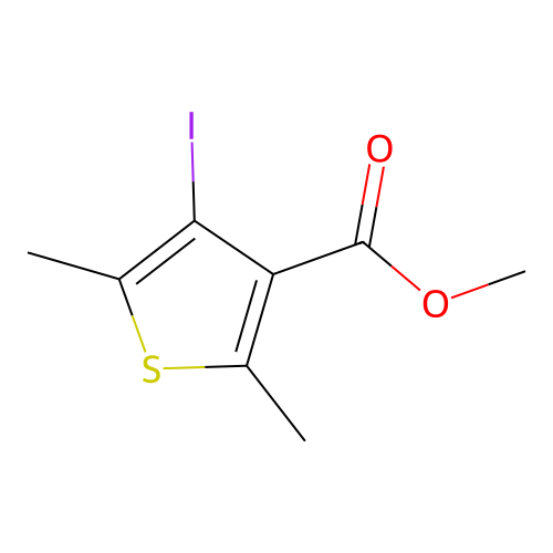 Methyl 4-iodo-2,5-dimethylthiophene-3-carboxylate structure