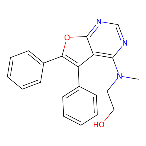 (5,6-Diphenyl-furo(2,3-D)pyrimidin-4-ylamino)-acetic structure