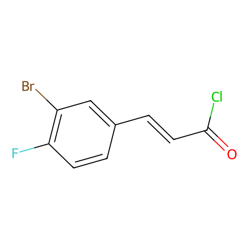3-(3-Bromo-4-fluoro-phenyl)-acryloyl chloride structure