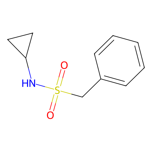N-cyclopropyl-1-phenylmethanesulfonamide structure