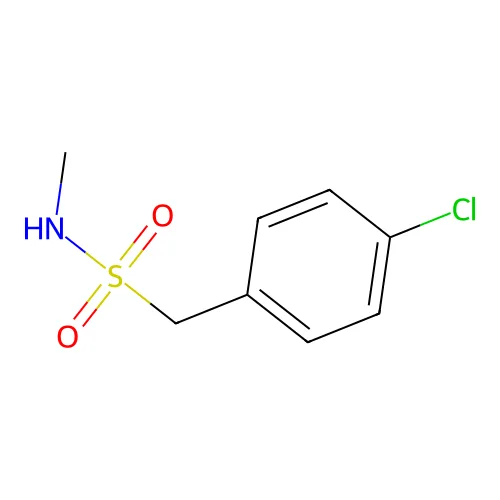 1-(4-氯苯基)-N-甲基甲磺酰胺 structure