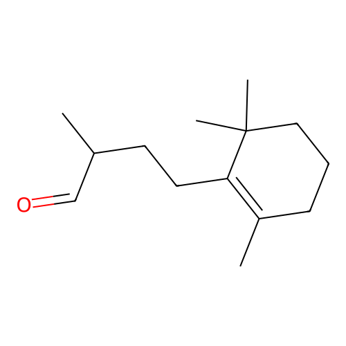 alpha,2,6,6-Tetramethyl-1-cyclohexene-1-butanal structure