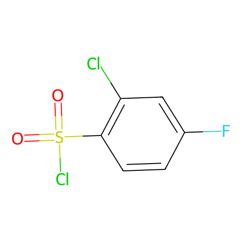2-氯-4-氟苯-1-磺酰氯 structure