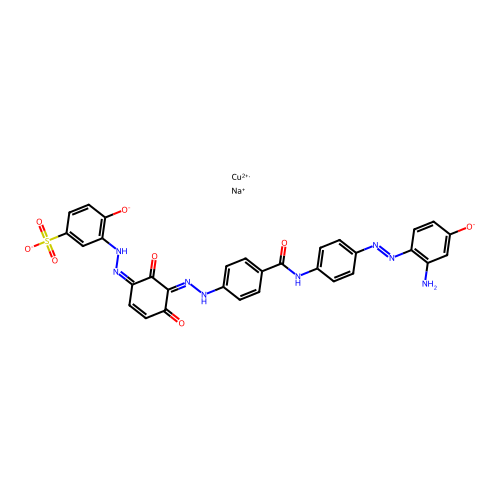 C31H21CuN8O8S.Na structure