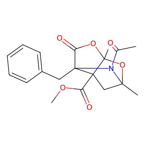methyl acetyl-benzyl-dimethyl-oxo-[?]carboxylate structure