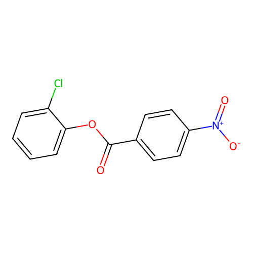 2-Chlorophenyl 4-nitrobenzoate structure