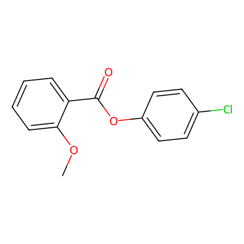 4-Chlorophenyl 2-methoxybenzoate structure