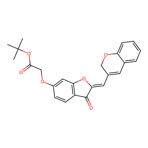 (Z)-tert-butyl 2-((2-((2H-chromen-3-yl)methylene)-3-oxo-2,3-dihydrobenzofuran-6-yl)oxy)acetate structure