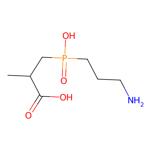 3-[3-Aminopropyl(hydroxy)phosphoryl]-2-methylpropanoic acid structure