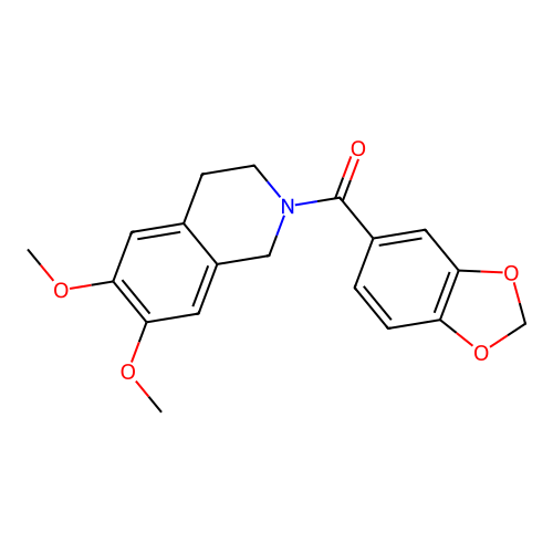 benzo[d][1,3]dioxol-5-yl(6,7-dimethoxy-3,4-dihydroisoquinolin-2(1H)-yl)methanone structure