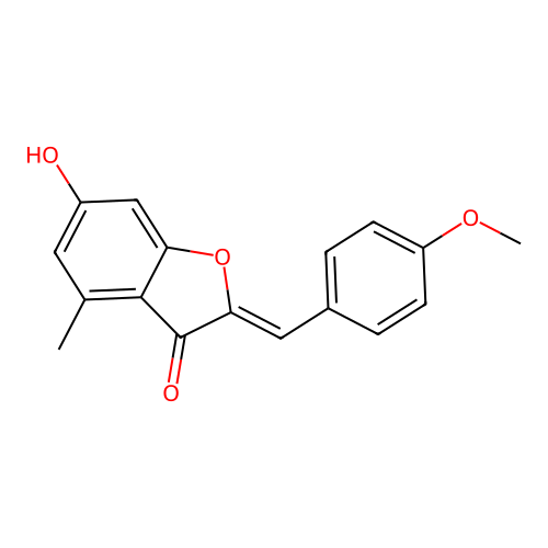 6-Hydroxy-2-[(4-methoxyphenyl)methylene]-4-methylbenzo[b]furan-3-one structure