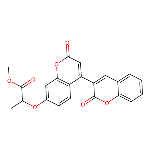 methyl 2-{[2-oxo-4-(2-oxo-2H-chromen-3-yl)-2H-chromen-7-yl]oxy}propanoate structure