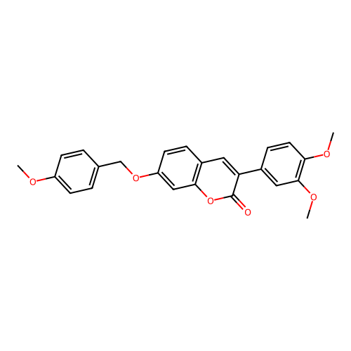 3-(3,4-Dimethoxyphenyl)-7-[(4-methoxyphenyl)methoxy]chromen-2-one structure