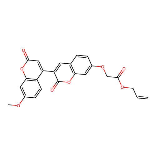 allyl 2-{[3-(7-methoxy-2-oxo-2H-chromen-4-yl)-2-oxo-2H-chromen-7-yl]oxy}acetate structure