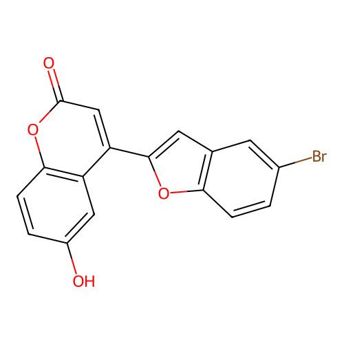 4-(5-bromo-1-benzofuran-2-yl)-6-hydroxy-2H-chromen-2-one structure