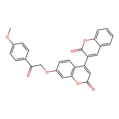 7'-(2-(4-methoxyphenyl)-2-oxoethoxy)-2H,2'H-[3,4'-bichromene]-2,2'-dione structure