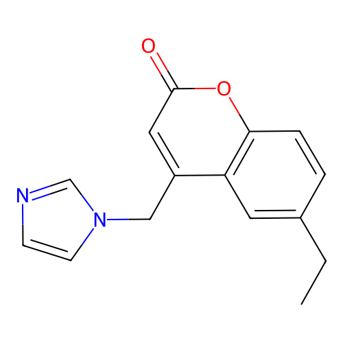 6-Ethyl-4-(imidazol-1-ylmethyl)chromen-2-one structure