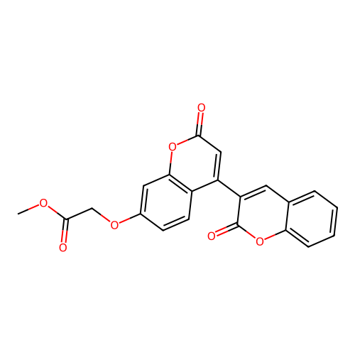 Methyl 2-[2-oxo-4-(2-oxochromen-3-yl)chromen-7-yl]oxyacetate structure