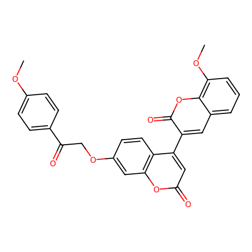 8-Methoxy-3-[7-[2-(4-methoxyphenyl)-2-oxoethoxy]-2-oxochromen-4-yl]chromen-2-one structure
