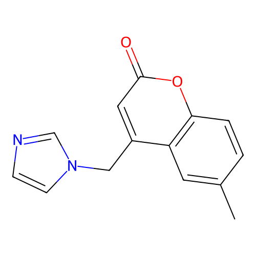 4-(Imidazol-1-ylmethyl)-6-methylchromen-2-one structure