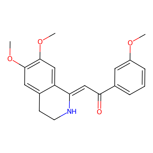 (Z)-2-(6,7-dimethoxy-3,4-dihydroisoquinolin-1(2H)-ylidene)-1-(3-methoxyphenyl)ethanone structure