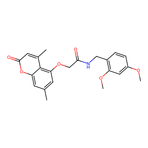 N-(2,4-dimethoxybenzyl)-2-((4,7-dimethyl-2-oxo-2H-chromen-5-yl)oxy)acetamide structure