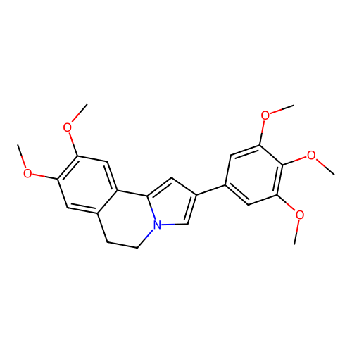 8,9-Dimethoxy-2-(3,4,5-trimethoxyphenyl)-5,6-dihydropyrrolo[2,1-a]isoquinoline structure