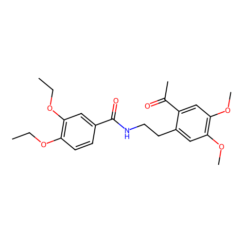 N-[2-(2-acetyl-4,5-dimethoxyphenyl)ethyl]-3,4-diethoxybenzamide structure