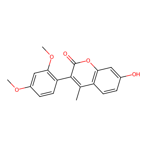 3-(2,4-Dimethoxyphenyl)-7-hydroxy-4-methylchromen-2-one structure