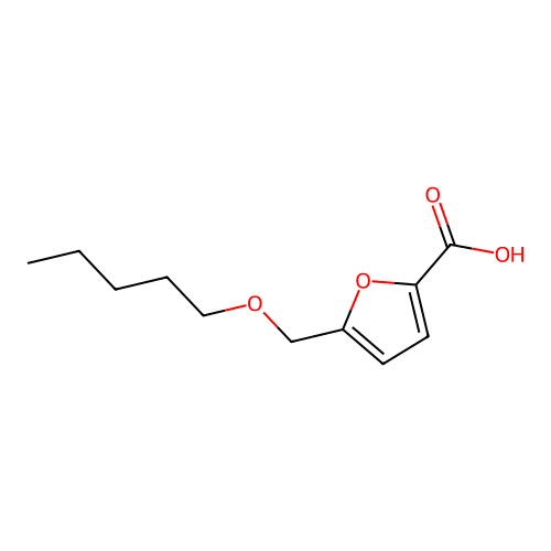2-Furoic acid,5-[(pentyloxy)methyl]- structure