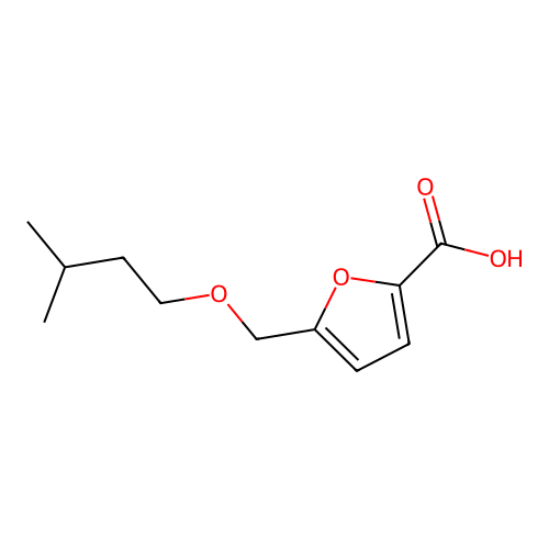 2-Furoic acid,5-[(isopentyloxy)methyl]- structure