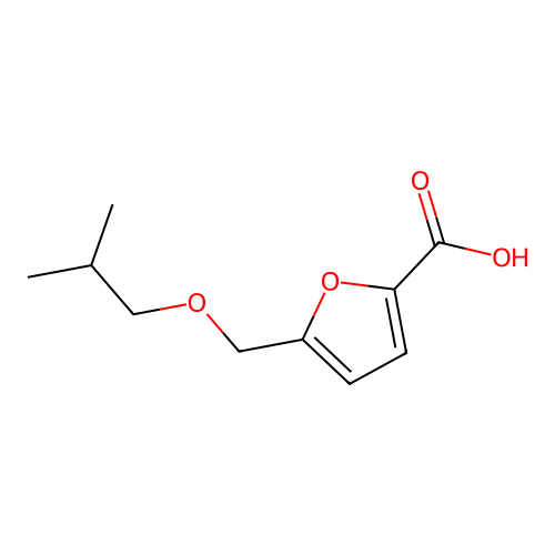 2-Furoic acid,5-(isobutoxymethyl)- structure