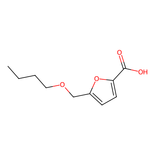 2-Furoic acid,5-(butoxymethyl)- structure