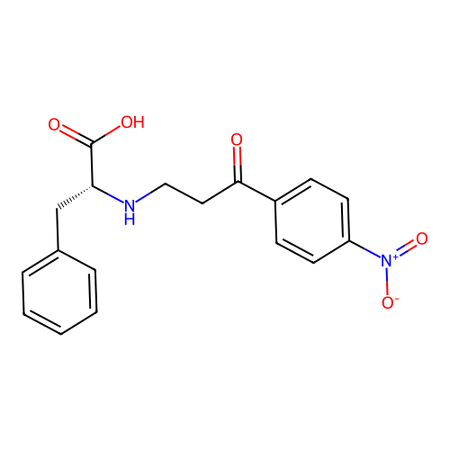 D-Phenylalanine, N-(3-(4-nitrophenyl)-3-oxopropyl)- structure